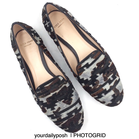 Calf hair Cole Haan women’s multicolor Deacon slip-on loafers flats US 7.5 - Picture 6 of 13